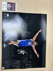Signed Photo Steph Curry Crowd Cheering JSA Authentic AU11194 w COA