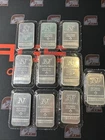(10) Bar Lot Vintage 1 Troy Oz .999 Fine Silver National Refiners Sealed 10oz A