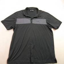 Travis Mathew Shirt Mens Large Short Sleeve Polo Lightweight Golf Black Outdoors