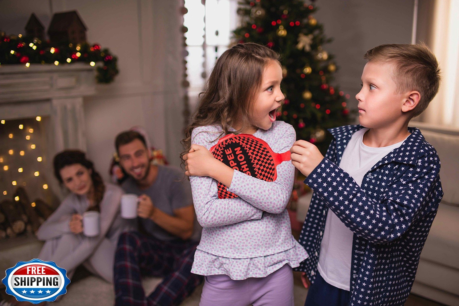 Whoopee Cushion Self Inflated 7" Set of 3 Gift Box Fart Prank Gag