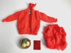 Vintage 1960s Barbie "Sweater Girl" Sweater Set w/Book & Yarn Bowl READ!
