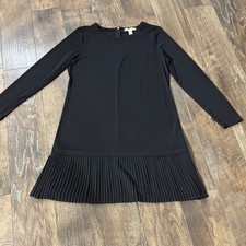 New Women's Michael Kors Black Long Sleeved Size Large Shift Dress