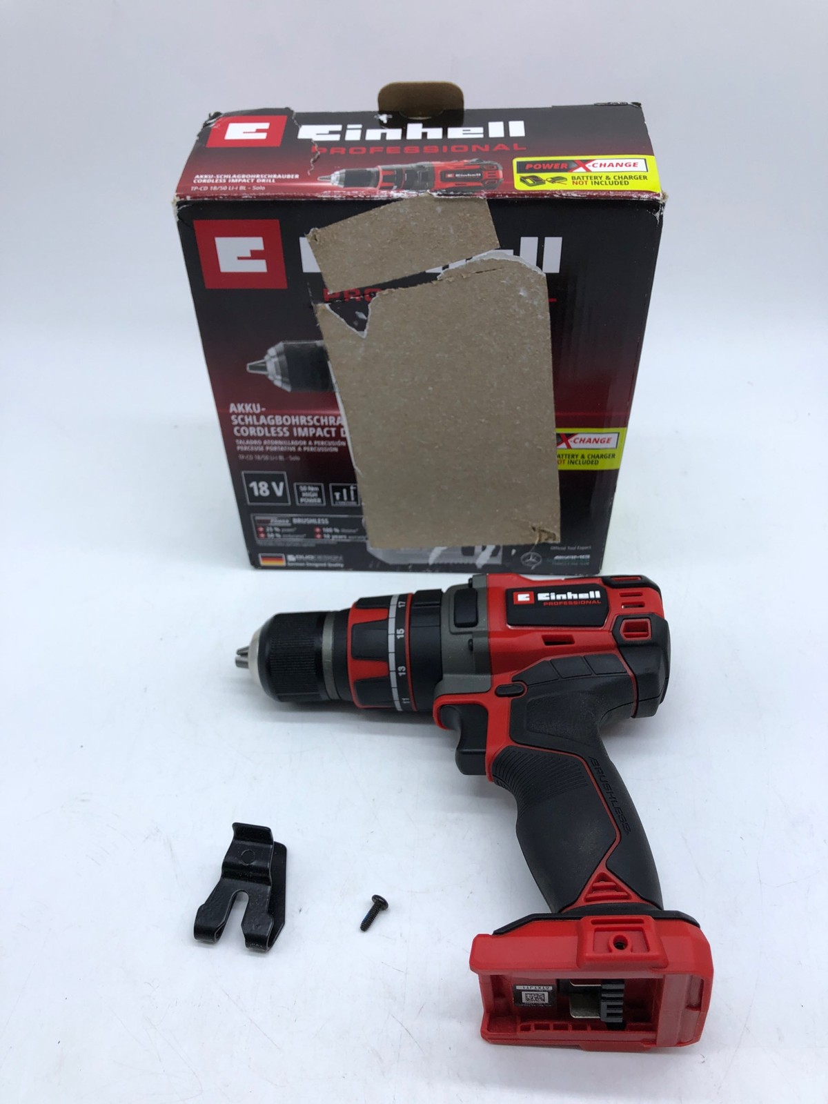 Trapano avvitatore a batteria Einhell TP-CD 18/50 Li-i BL BODY 50 Nm foto 2