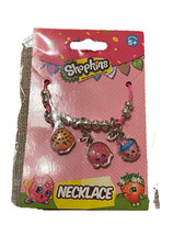Shopkins Necklace Donut Cupcake Cooke Clip on pendant NWT Food Dessert