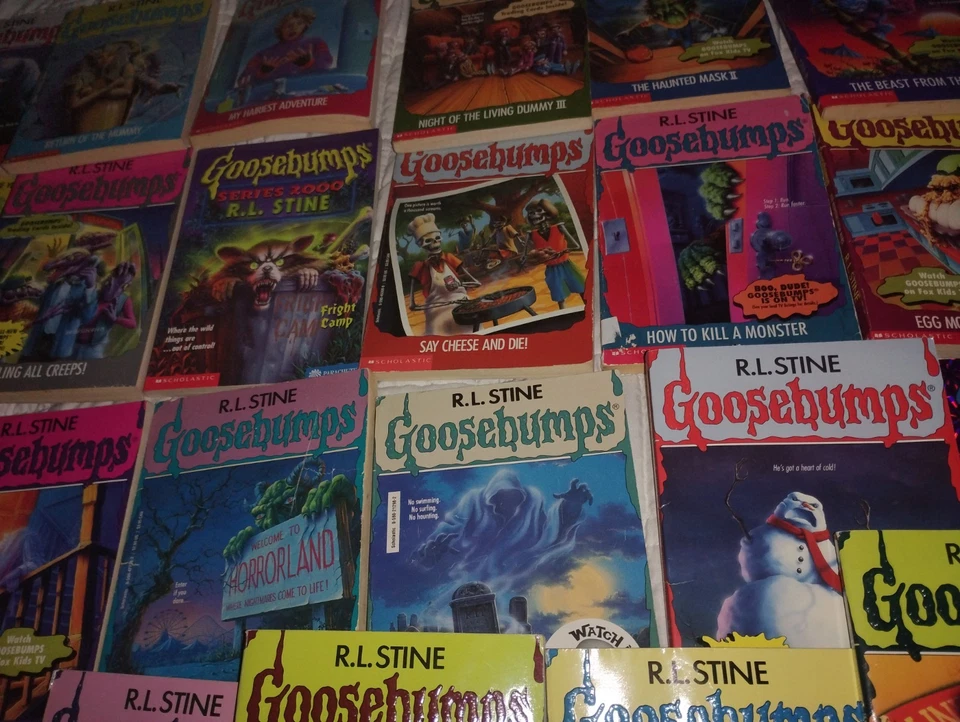 Vintage Lot of 25 R.L. Stine Goosebumps Books First Edition 1st Print Foto 3 de 4