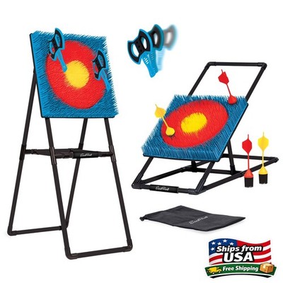 EastPoint Sports Axe Throwing & Lawn Darts Target Game Set, Includes 3 Axes & 4