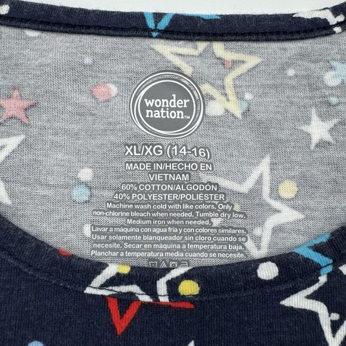 Wonder Nation Dress Size XL 14/16 Sleeveless Navy Blue With Stars USA Patriotic - Picture 2 of 6