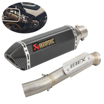 For CF-Moto Ibex 800 2025 2024 2023 2022 Exhaust Link Pipe Slip on Muffler 370MM