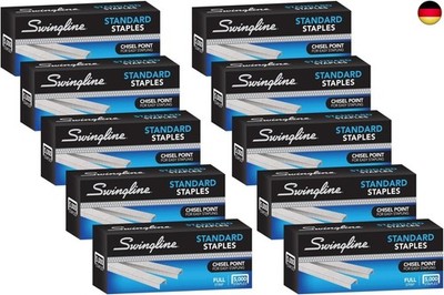 Swingline Heftklammern, 10 Stück, Standard-Heftklammern für Desktop-Heftgeräte, 