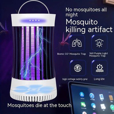 Portable Electric Mosquito Killer Lamp Bug Zapper USB Insect Fly Trap Repellent