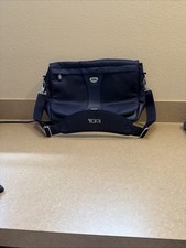 Tumi Navy Blue Nylon Laptop Computer Messenge...