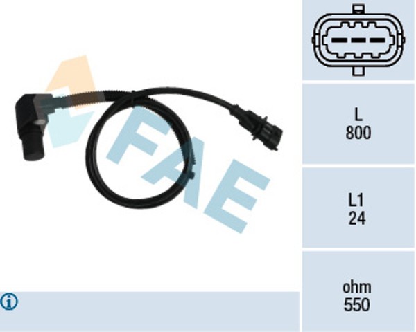 Kurbelwellensensor Impulsgeber FAE 79239 FüR Opel V94 Omega Caravan 16V F35 M35-image
