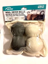100% Wool Dryer Balls 4 pack Ideal Home all-natural alternative to dryer sheets