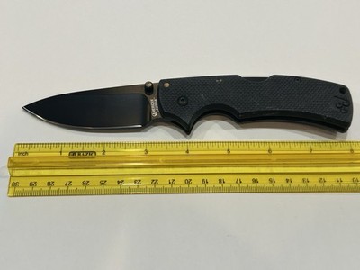 Cold Steel American Lawman Black Blade Lockback Folding Knife Taiwan Steel VG