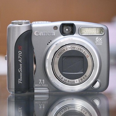 Canon PowerShot A710 IS Silver Digital Camera 6x Optical Zoom