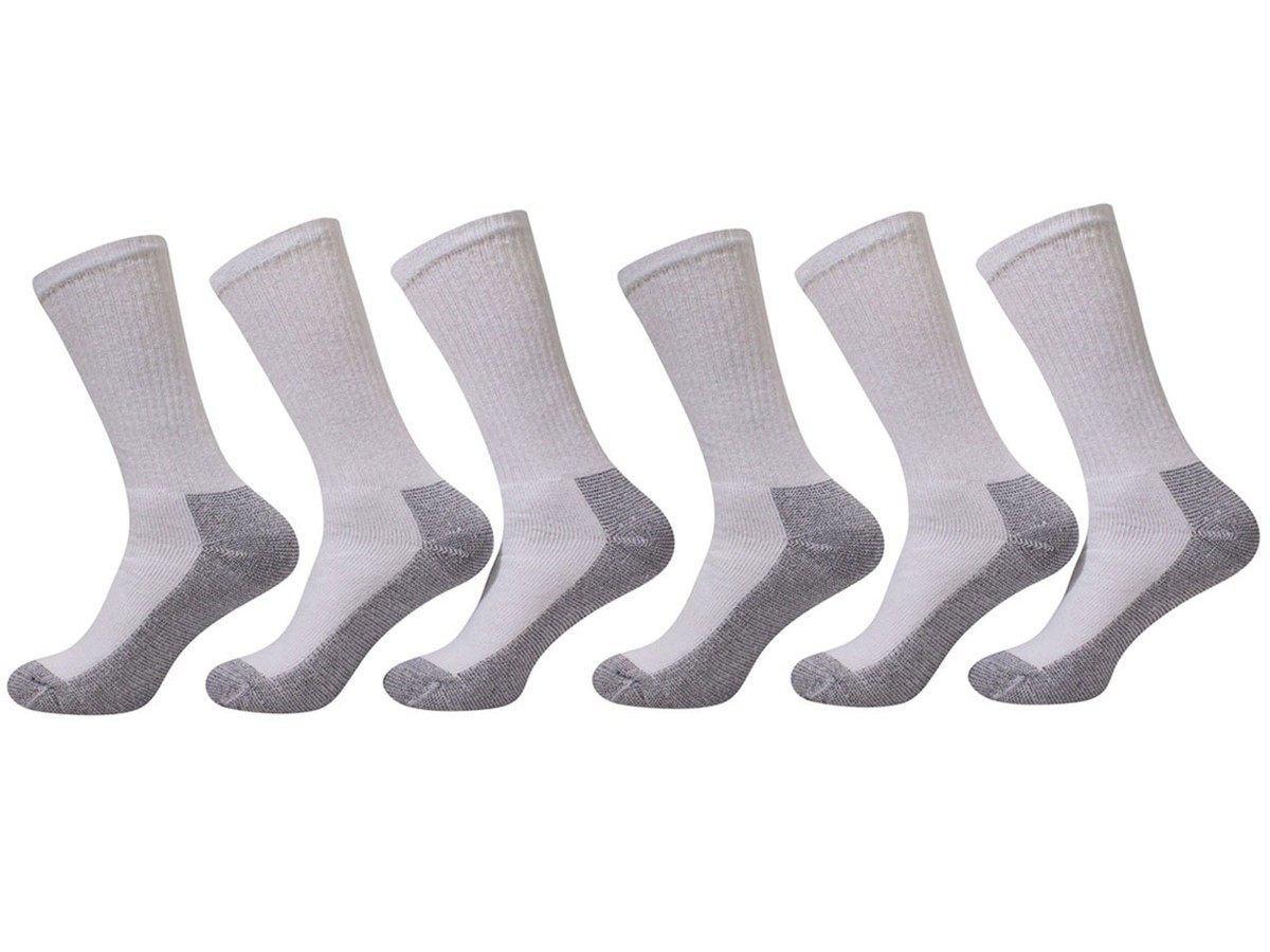 Fruit Of The Loom Men's Work Gear Heavy Duty Crew Socks 6-Pairs | eBay