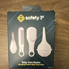 Safety 1st Baby Grooming Kit Nail Clipper Comb Brush Bulb Syringe White