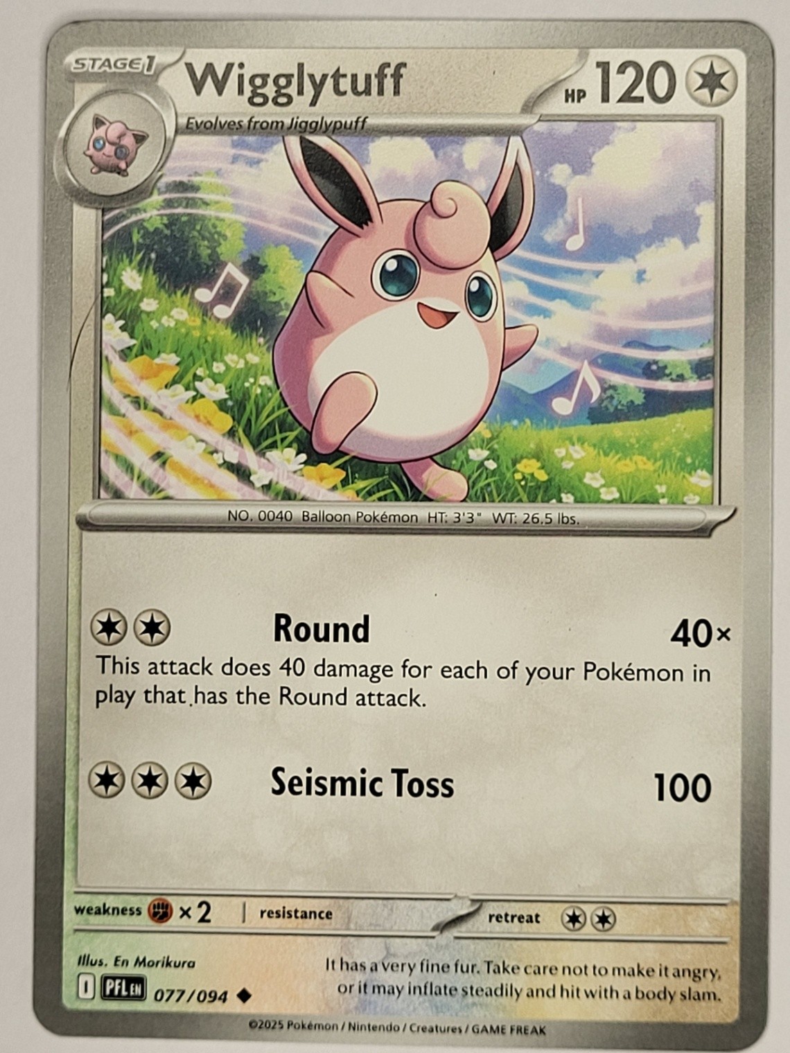 Wigglytuff Uncommon ME02: Phantasmal Flames 077/094 LP