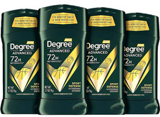 Degree Men Antiperspirant Advanced Protection Sport Defense 2.7 Oz PACK OF 4 