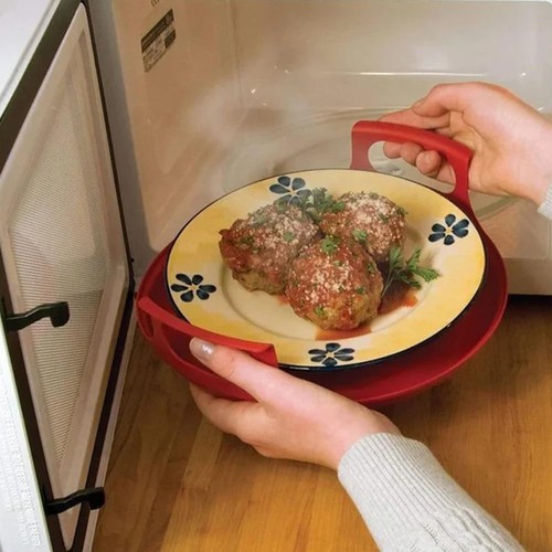 Home Cooking Supplies Microwave Plate Tray Easy to Clean Steam Holder - Picture 5 of 10