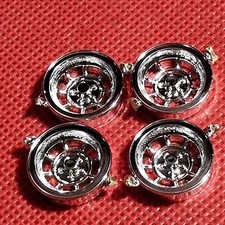 Custom 8 Spoke Wheels 1975 Corvette Convertible 125 Scale Model Car Part Mpc