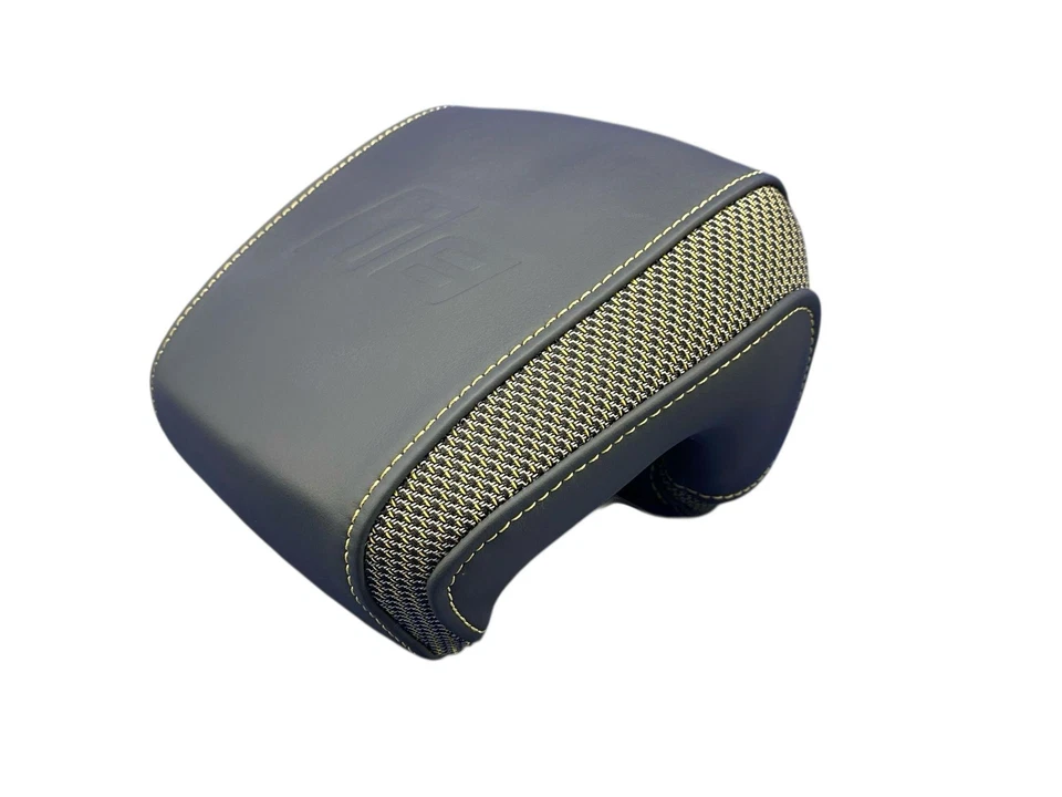 2014-2020 BMW I8 ПЕРЕДНЕЕ ПРАВОЕ СИДЕНЬЕ БОКОВОЙ ПОДГОЛОВНИК ПОДГОЛОВНИК СЕРЫЙ КОЖАНЫЙ 7467151 - Изображение 4 из 4