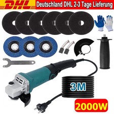 3m Kabel | Flex - Winkelschleifer 2000W 125mm Scheibe, 2000 Watt / 220-240V
