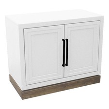 Pemberly Row Two-Door Storage Cabinet with Painted Finish in White