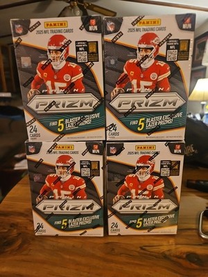 LOT x (4) 2025 PANINI PRIZM FOOTBALL FACTORY SEALED BLASTER BOX LAZER PRIZMS NEW