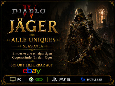 Diablo 4 Items Rouge Jäger All Uniques  Season 14 Lord of Hatred Xbox/PC/PS5 SC
