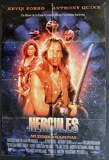 Anthony Quinn Kevin Sorbo Hercules & the Amazon Women original movie poster 275a