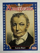 Jb15 Americana 1992 StarLine #9 Aaron Burr Statesman 1758 To 1836