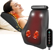 Back Massager for Back Pain Deep Tissue, Shiatsu Neck and Back Massager with Hea