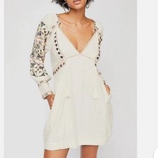 Free People Small All My Life Embroidered Dress  Read