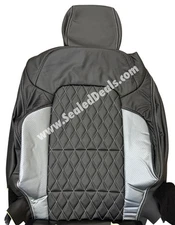 BLACK DIAMOND LEATHER SEAT COVERS FOR FORD BRONCO 2 DOOR BASE & BIG BEND