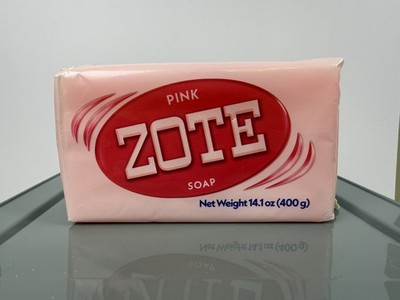 ZOTE Pink Laundry Soap Washing Clothes 14oz/400gm Bars Detergent  Jabon 8 Pack