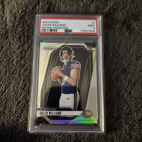 2024 Panini Silver Prizm Football Rookie Variation #1 Caleb Williams RC PSA 9