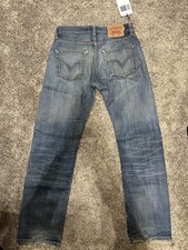 LEVI'S 501 Button Fly Straight Leg Jeans, Mens 30 x 30, Blue ,Vintage USA