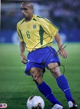 Roberto Carlos signed 16x12 Brazil large photo F COA RACC Trusted Seller ACGCert
