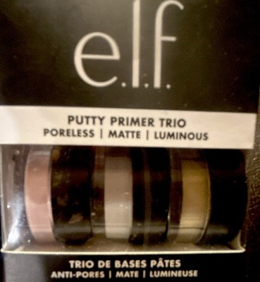 e.l.f. Putty Primer Trio Face Primer Set - Poreless Matte Luminous, Vegan