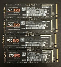 Lot of 4- Samsung 970 EVO Plus SSD 250GB M.2 NVMe V-NAND SSD MZ-V7E250