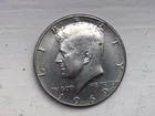 1969 Kennedy Half Dollar, 40% Silver, Circulated US 50C Coin.