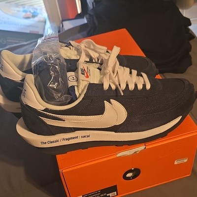 Nike LDV Waffle x sacai x Fragment Blackened Blue Low Top Sneakers DH2684-400