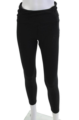 Thrive Societe Womens Ankle Leggings Black Polyester Lycra Size L