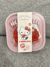 Primark  Hello Kitty Lunch Box Snack box 3pcs 