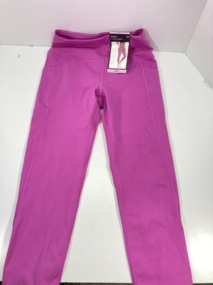 Gap Fit Cropped Leggings Womens Small Pink Stretch Elastic Waist Side Pocket NWT