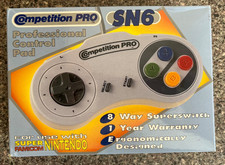 Kontroler Super Nintendo Competion Pro Honey Bee w pudełku przetestowany działający