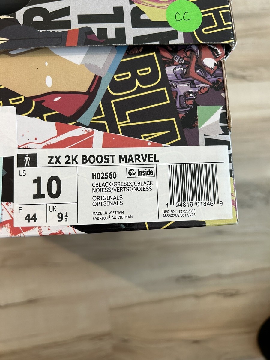 Adidas ZX 2k Boost Marvel Tony Stark Industries H02560 Men's Adidas ZX 2k Boost Marvel Tony Stark Industries H02560 Men's
