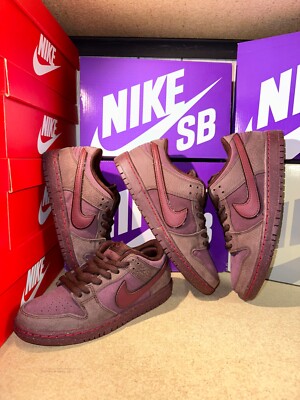 Premium Nike Dunk SB Low City of Love Burgundy Crush Size 5.5M/ 7W, 10 Men New