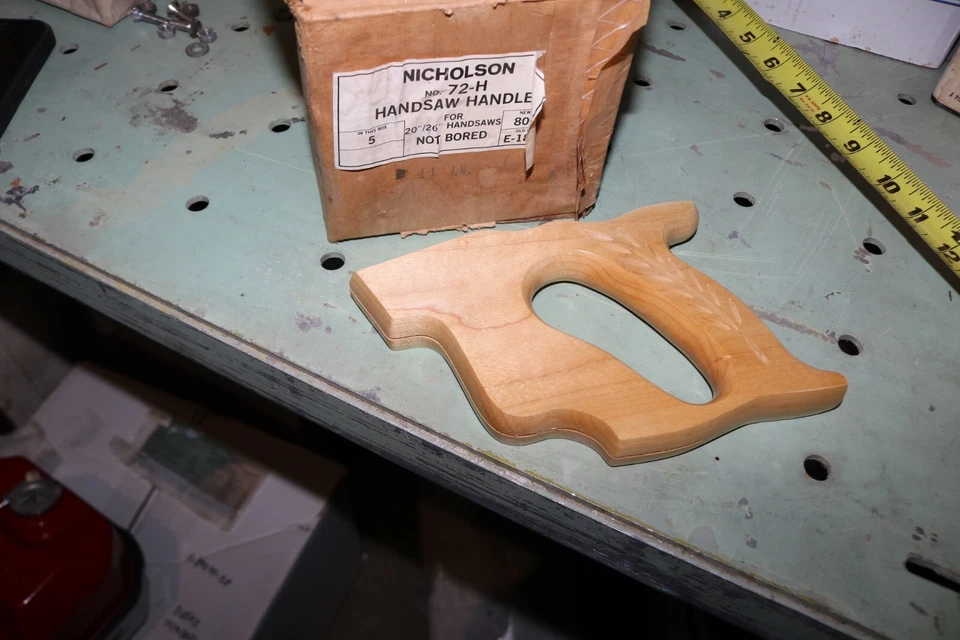 Nuevo de Lote Antiguo Nicholson No. Manija de repuesto de sierra de mano 72-H para sierras de 20 a 26 pulgadas Foto 3 de 4
